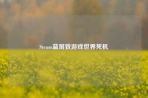 Steam蓝屏致游戏世界死机