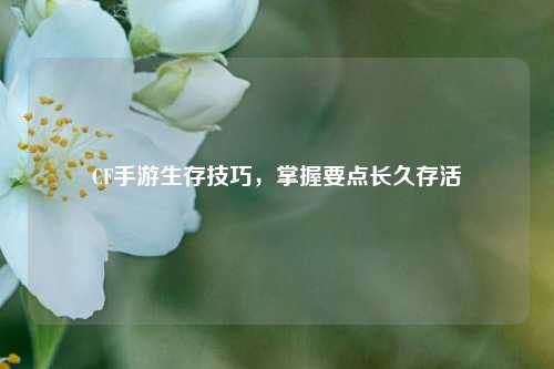 CF手游生存技巧,掌握要点长久存活