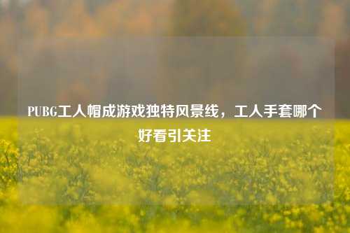 PUBG工人帽成游戏独特风景线,工人手套哪个好看引关注