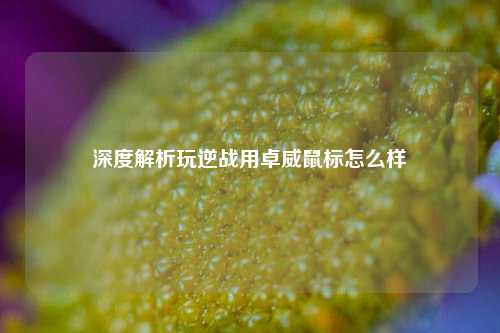 深度解析玩逆战用卓威鼠标怎么样