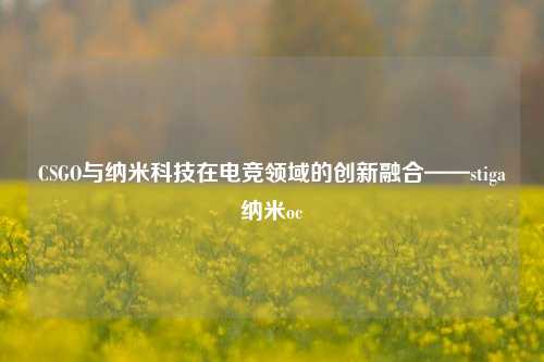 CSGO与纳米科技在电竞领域的创新融合——stiga纳米oc