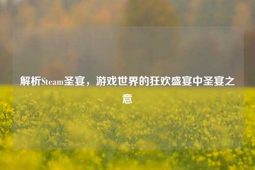 解析Steam圣宴，游戏世界的狂欢盛宴中圣宴之意