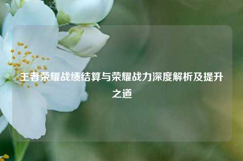 王者荣耀战绩结算与荣耀战力深度解析及提升之道
