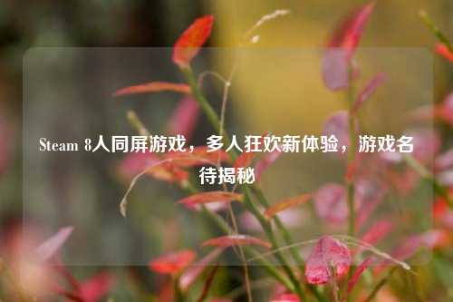 Steam 8人同屏游戏，多人狂欢新体验，游戏名待揭秘