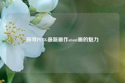 探寻PUBG最新画作atant画的魅力