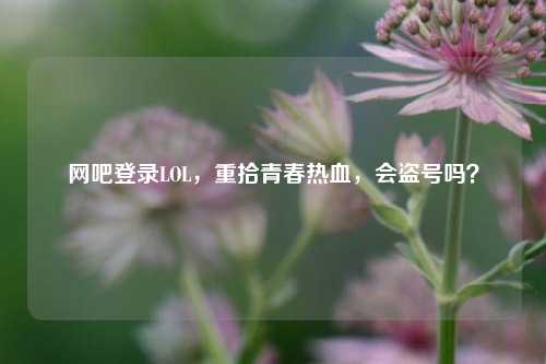 网吧登录LOL，重拾青春热血，会盗号吗？