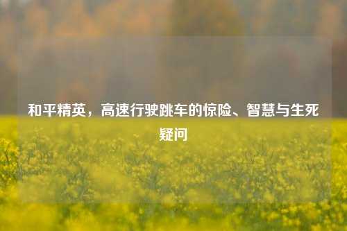 和平精英,高速行驶跳车的惊险、智慧与生死疑问