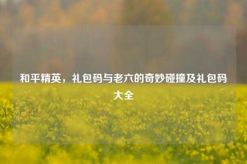 和平精英,礼包码与老六的奇妙碰撞及礼包码大全
