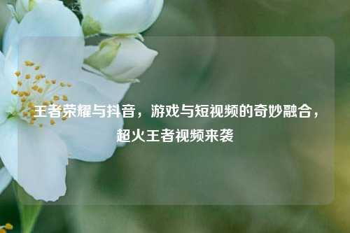 王者荣耀与抖音,游戏与短视频的奇妙融合,超火王者视频来袭