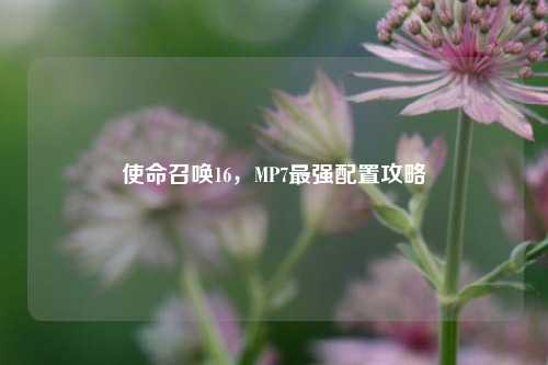 使命召唤16,MP7最强配置攻略