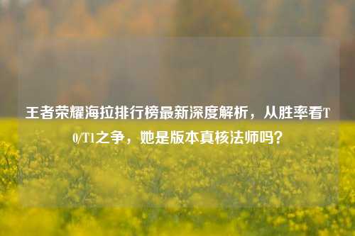 王者荣耀海拉排行榜最新深度解析，从胜率看T0/T1之争，她是版本真核法师吗？