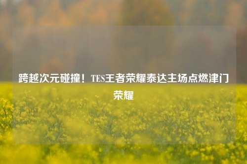 跨越次元碰撞！TES王者荣耀泰达主场点燃津门荣耀
