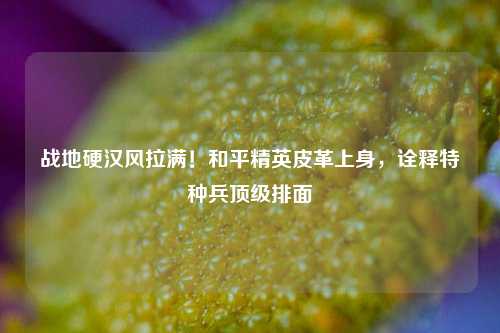 战地硬汉风拉满！和平精英皮革上身，诠释特种兵顶级排面