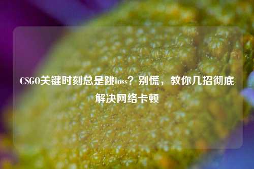 CSGO关键时刻总是跳loss?别慌,教你几招彻底解决网络卡顿