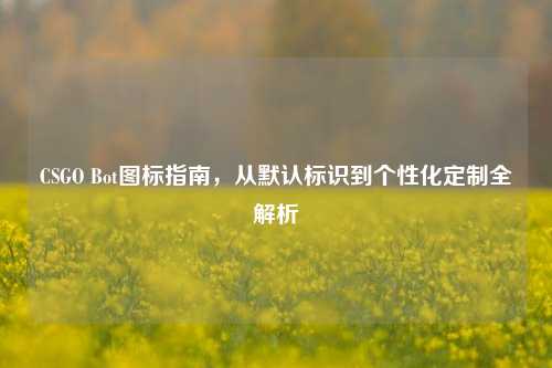 CSGO Bot图标指南，从默认标识到个性化定制全解析